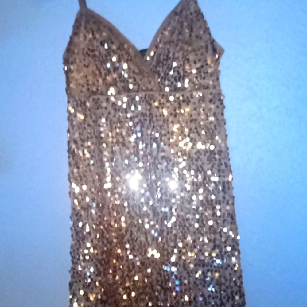 A forever 21 sequenced spaghetti straps mini dress